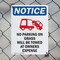 Signmission No Parking On Grass OSHA Notice Sign, Plastic, 10in W x 14in L, 2PK OS-2PACK-NS-P-1014-V-14721 - alternate 5
